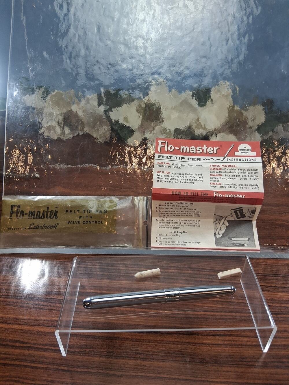 Vintage Flowmaster Felt Tip Pen Valve Control Esterbrook